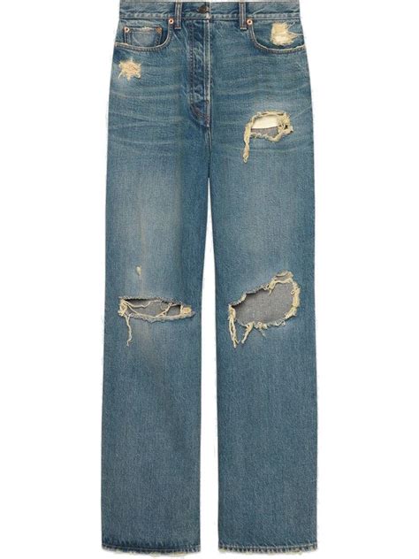 gucci jeand|gucci distressed jeans.